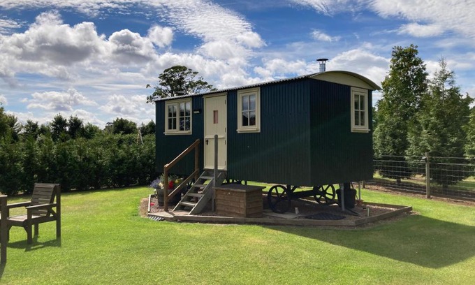 Coldingham House | Oceanfront Retreat: The Rowan Shepherds Hut Awaits You