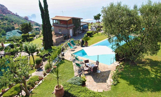 Sorrento Villa | Discover The Sea Farmhouse: Nature Retreat with Pool & Views