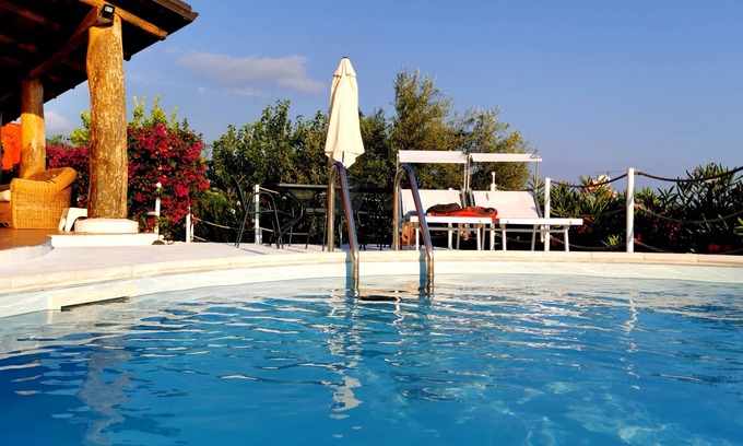 Bonifati Villa | Elegant Shell House with Private Pool, Steps from the Beach