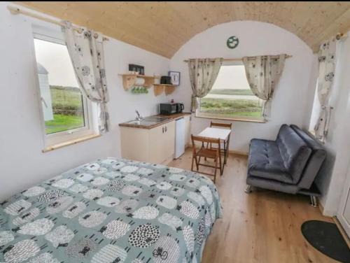Ballyshannon Apartment | Cozy Oceanfront Stay at The Snuggly Sheep Farm Hut