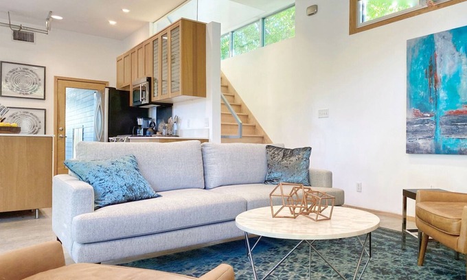 Galindo Apartment | The Sojourn by Lodgewell | Chic Architectural Gem