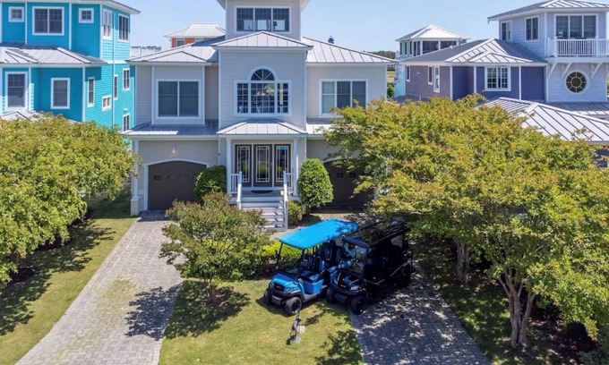 Cape Charles House | Beachside Retreat at The Strand: Golf Carts & Ocean Views