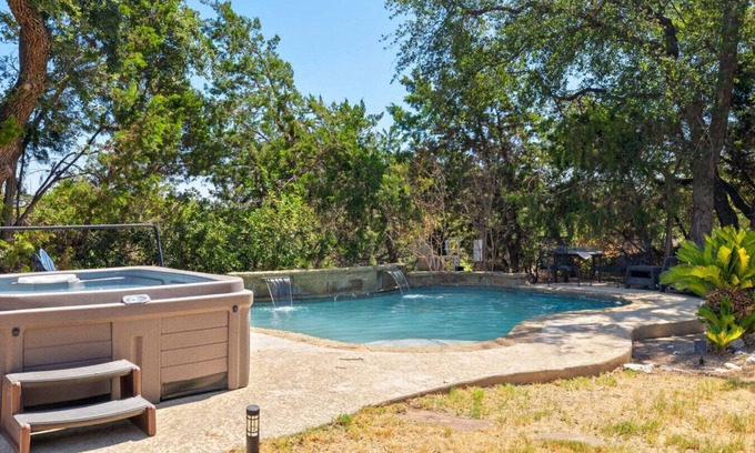 Cardinal Hills Estates House | Experience The Teal Door: Pool, Hot Tub & Lake Views!