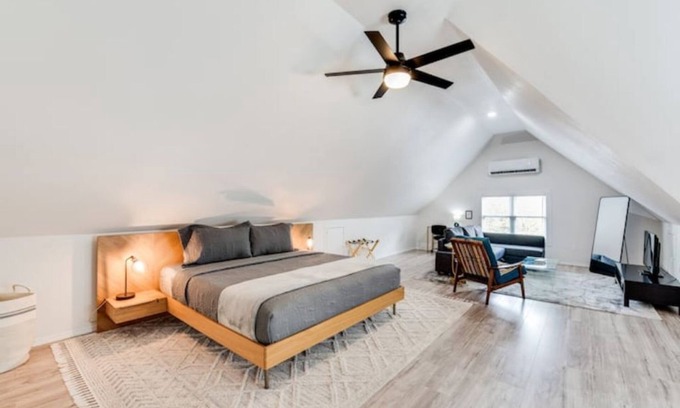 Washington Heights Apartment | Cozy A-Frame Retreat with King Bed & Family-Friendly Perks