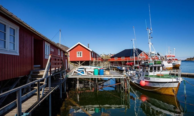 Sørvagen Hotel | Discover The Tide - Rorbuer: Pet-Friendly Oceanfront Retreat