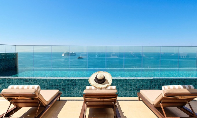 Pyrgos Apartment | Discover The Tower at St Raphael Resort with Pool & Spa
