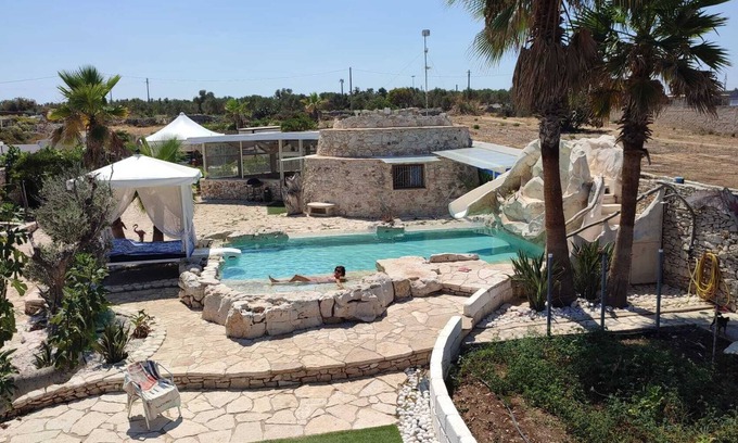 Molfetta House | Seaside Privacy at The Trullo with Ocean Views & Pool