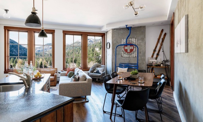 Olympic Valley Condo | Mountain Modern Retreat at The Village at Palisades Tahoe