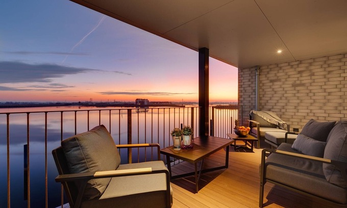 Kappeln Apartment | Indulgent Oceanfront Apartment with Finnish Sauna & Views