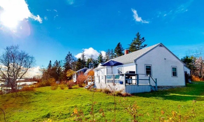 Cushing House | Waterfront Oasis with Harbor Views and Shared Dock Access