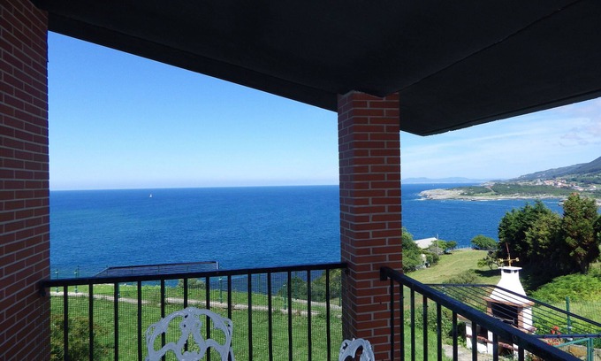 Castro Urdiales Villa | Experience the Whale of Sonabia: Pool & Oceanfront Bliss