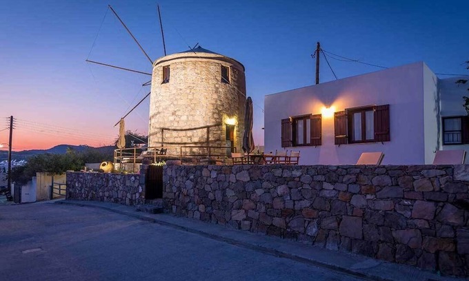 Adamas House | Charming Windmill in Milos' Port with Breathtaking Sea View