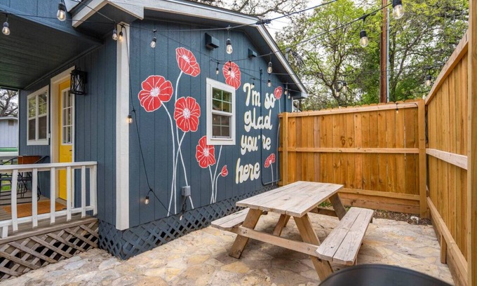 Wimberley House | Inviting Yellow Door: Cozy Tiny House with River Access