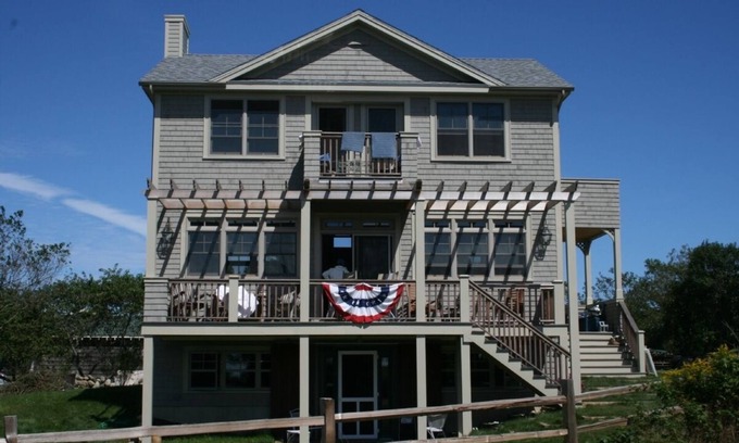 Block Island House | Enchanting Three Sisters Cottage with Ocean View & Pool