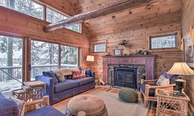 Remer House | Tranquil Thunder Lake Escape with Boat Dock Features