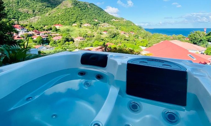 Terre-de-Haut Apartment | Ti Karet: Oceanfront Retreat with Hot Tub & Scenic Views