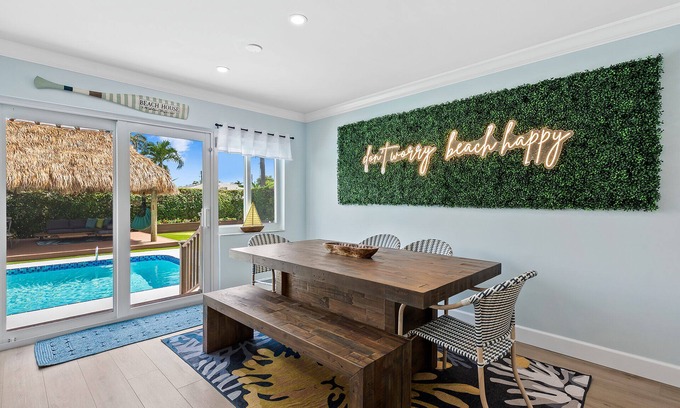Dania Beach House | TIKI PARADISE! Family Fun with Pool & Arcade Activities