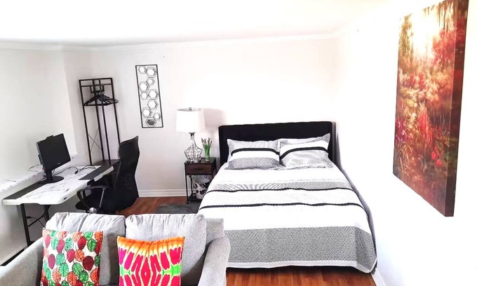 Saint John Apartment | Tilto Executive SuitenCozy Two Bedroom Apartment,n4mins drive to Mcallister mall