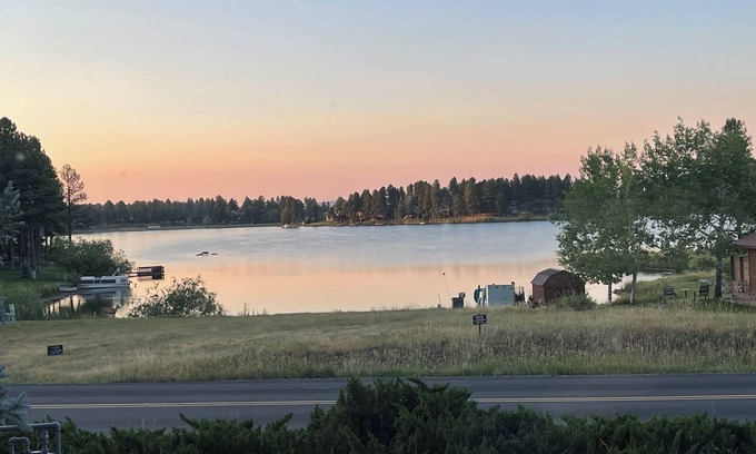 Pagosa Springs Condo | Timbers 5 ~ Spectacular Lake View Condo Sleeps 6 with Hot Tub private deck