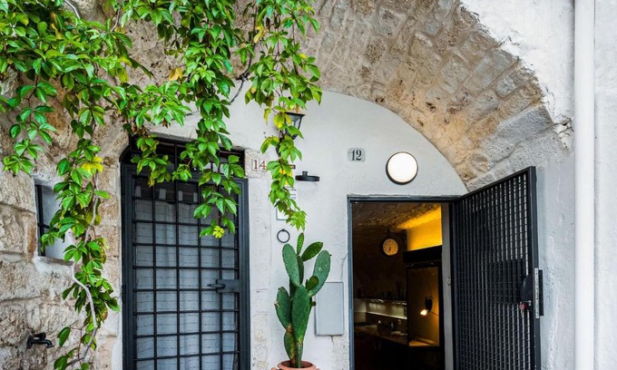 Ostuni Historic Centre House | Timeless Holiday Home in Ostuni with Bar & Fireplace