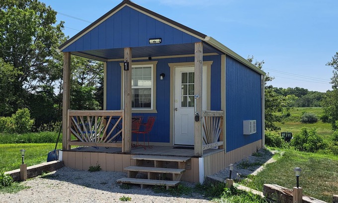 Buchanan County Cabin | Pet-Friendly Tiny Cabin on the Farm with Ocean View