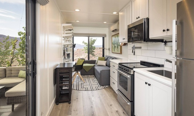 Moab Condo | Cozy Tiny Home Moab - Scenic Views & Trail Access Awaits