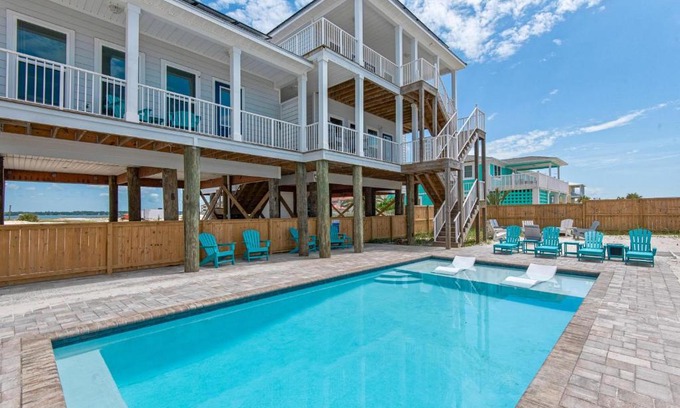 Navarre Beach House | Beachside Retreat - Toes In The Sand Main House with Pool