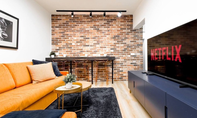 Sofia City Center Apartment | Designer 2BDR Retreat in Prime Location with Kitchen