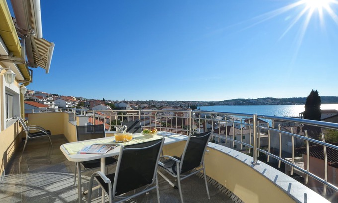 Okrug Gornji Apartment | Ideal Apartment with Pool & Ocean View, Rated 10/10 by Guests