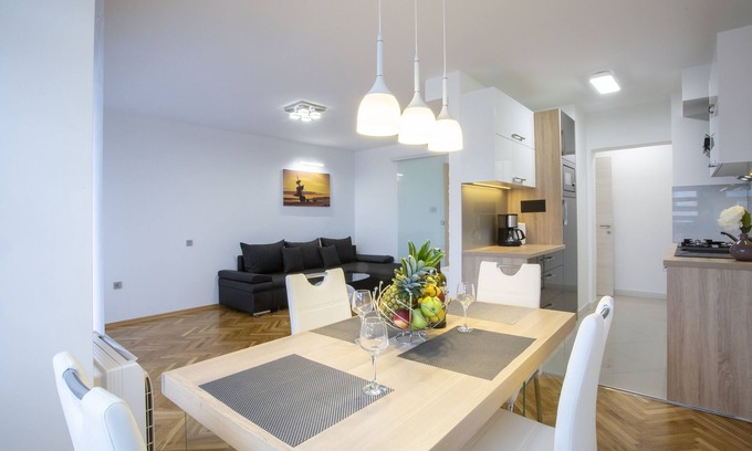 Rijeka Apartment | Stylish Apartment with Kitchen and Breakfast Options