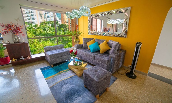 Guayabal Apartment | Inviting Top Floor Apartment with Balcony Near SantaFe Mall