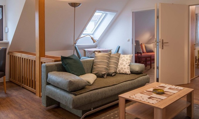 Lausa Apartment | Scenic Top Floor Apartment Near Dresdner Heide with Kitchen