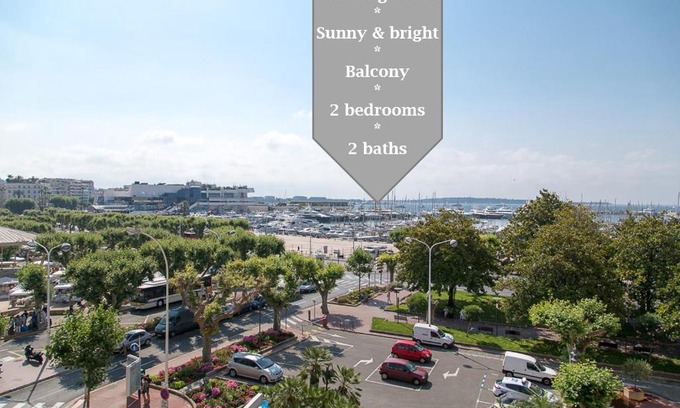 Le Suquet Apartment | Serene Top Floor Room with 2 Beds & Stunning Sea View