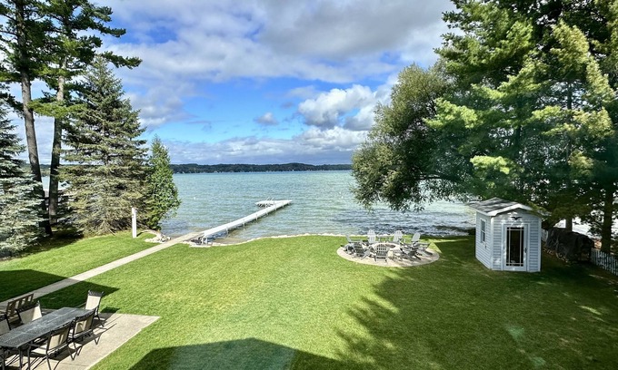 Rapid City House | Waterfront Haven at Torch Lake: Crystal Clear Views Await