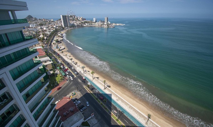Mazatlan Condo | Oceanview Retreat: Torre eMe Penthouse with Pool & Spa