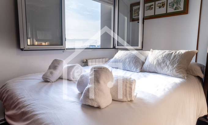 Gijon-Este Apartment | Experience Torre La Arena in Beautiful Gijón with Ocean Views