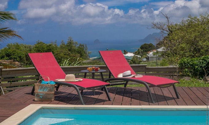 Sainte-Luce Villa | Seaside Villa with Pool and Scenic Diamond Rock Views