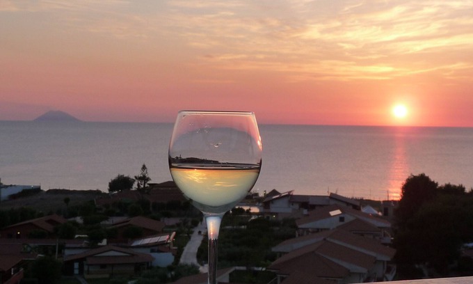 Marina di Zambrone Villa | Scenic Townhouse Steps from the Beach with Oceanfront Pool