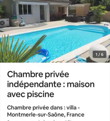 Montmerle-sur-Saone House | Très jolie chambre avec piscine