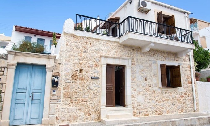 Sitia House | Charming Retreat with Inner Courtyard, Steps to the Beach