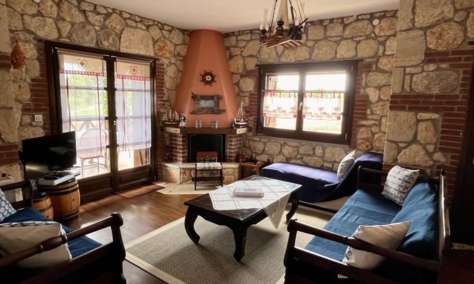 Vourvourou Villa | Experience Rokosini Traditional Stone Villa with Pool & Ocean View