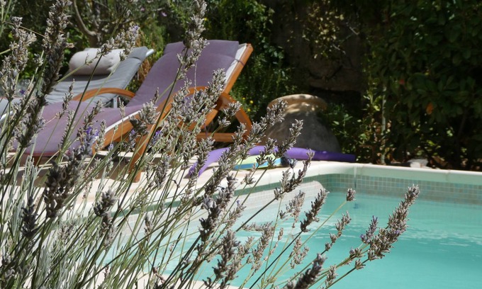 Causses-et-Veyran Apartment | Idyllic Apartment with Pool and Lush Garden Retreat