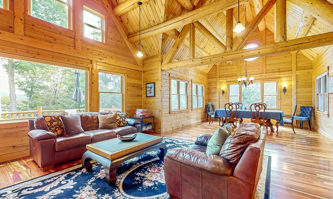 Greenville House | Secluded Waterfront Retreat with Sauna and Kayaks Available
