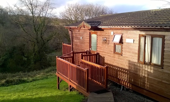 Narberth Ski Chalet | Idyllic 4-Star Lodge with Pool and Woodland Views in Narberth