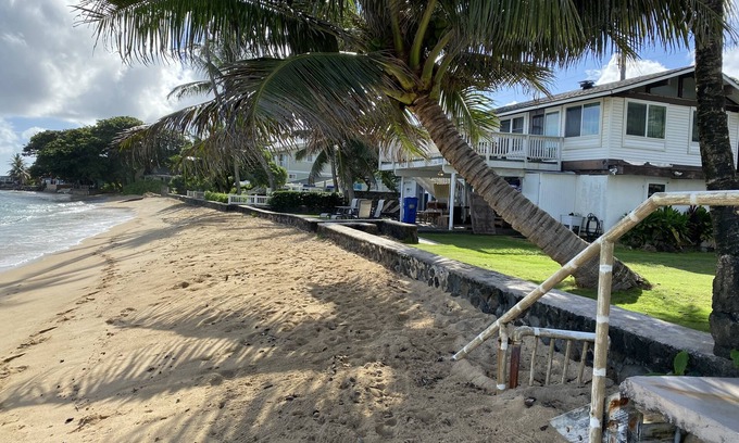 Hauula House | Serene Beachfront Oasis with Ocean Views and Pool Access