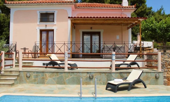 Skopelos Villa | Peaceful Retreat on Skopelos Island with Ocean View Pool