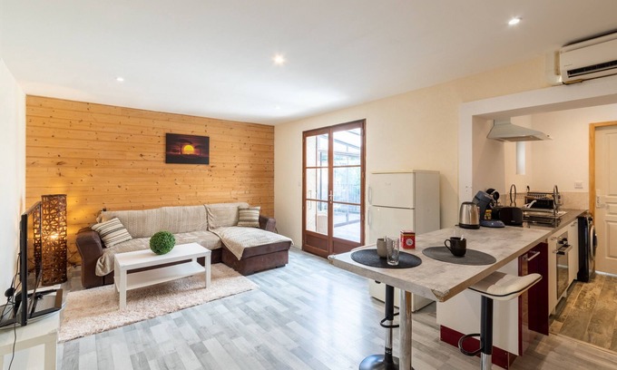 Clermont-Soubiran House | Serene Retreat: Air-Conditioned Home with Garden Oasis