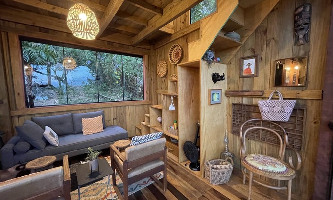 Florianopolis Cabin | Scenic Tree House by the Lagoon with Ocean and Lake Views