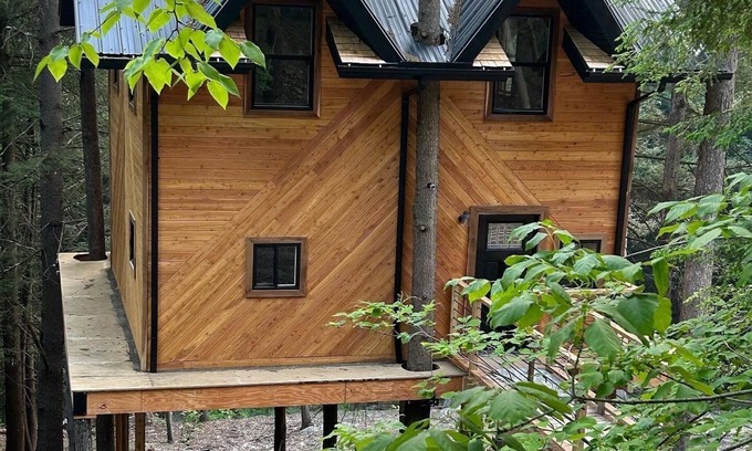 Benezette Cabin | Cozy Tree House Retreat with Wi-Fi and Kitchen Amenities