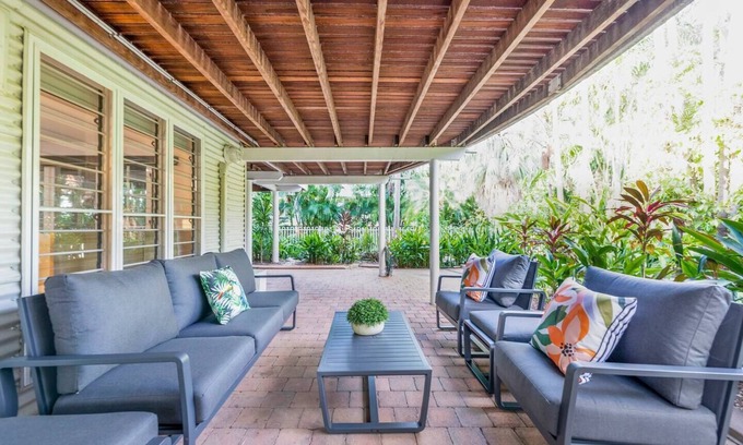 Fannie Bay House | Relax in a Tropical Treehouse with Pool & Family Amenities